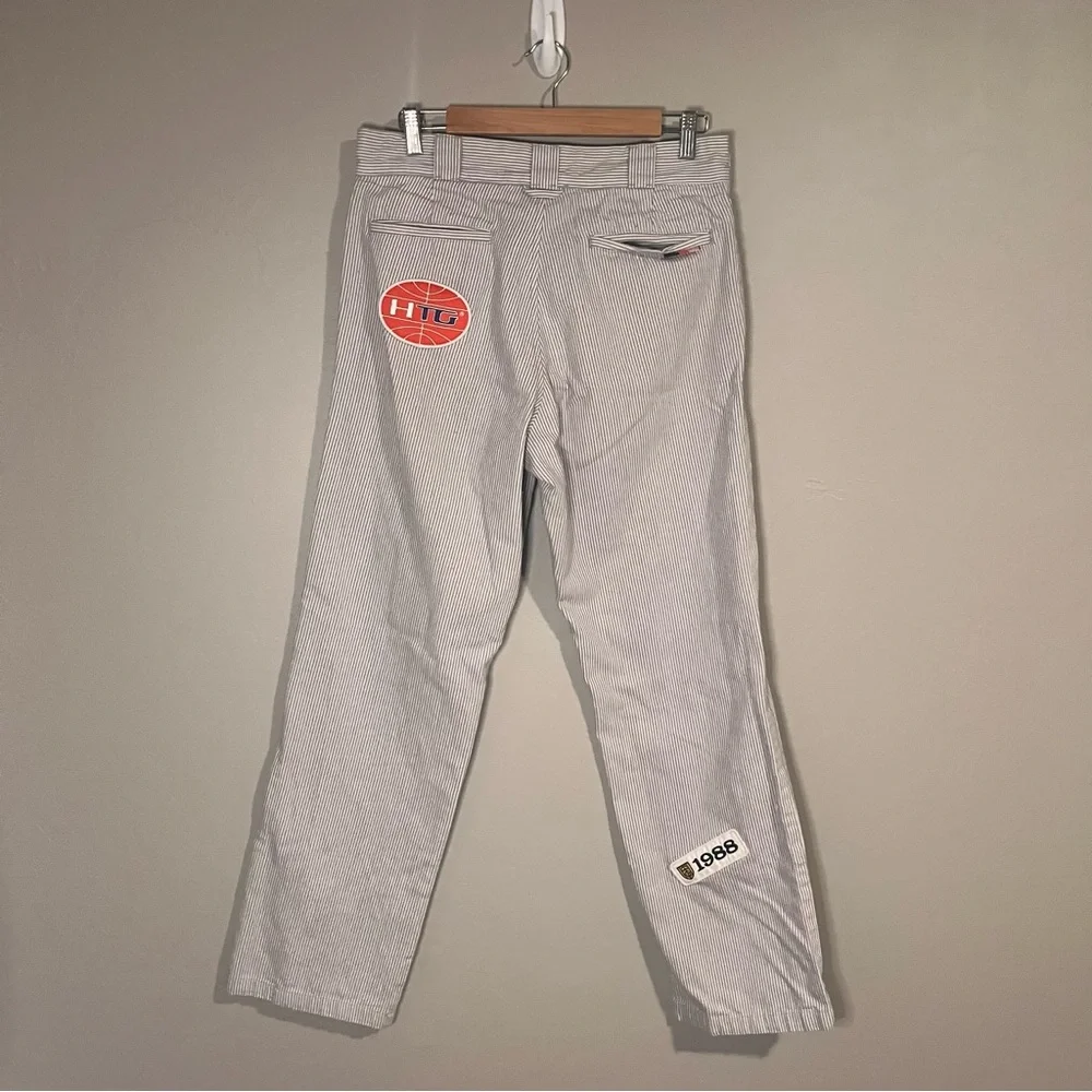 Honor the Gift Mechanic Uniform Striped Sports Patchwork Streetwear Pants - Picture 11 of 15